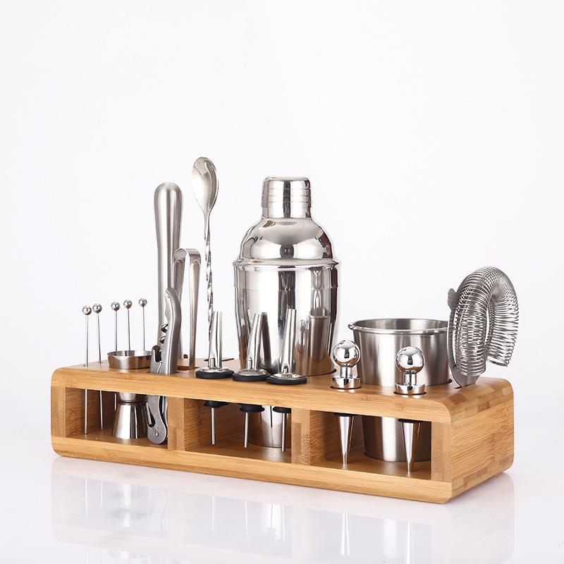 热销不锈钢调酒酒器7具0ml鸡尾酒调718酒5工具酒吧调师工套装