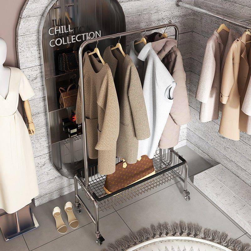 衣架卧室落地晾挂衣架网红轻主卧置家用衣架隔夜衣服收纳帽奢JJR