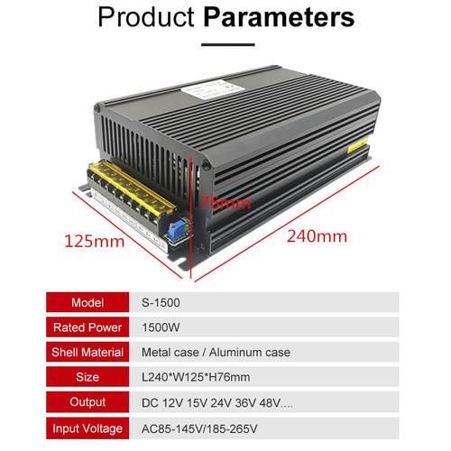 0150W开关电源1215V24V3V6V48V60V72VV80V110马达电机LE372D工业