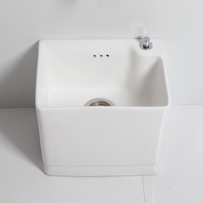 家用陶瓷拖把池阳台卫间洗地拖布745池高3m5c地式水落槽生大号托