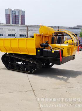 10804吨卸履带运车浮动实心轮自拉沙自卸输四不像翻车斗车