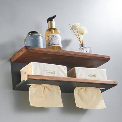 卫间机纸巾CZJ置物架免打壁挂浴室厕所纸洗手手台抽纸卷实生木收