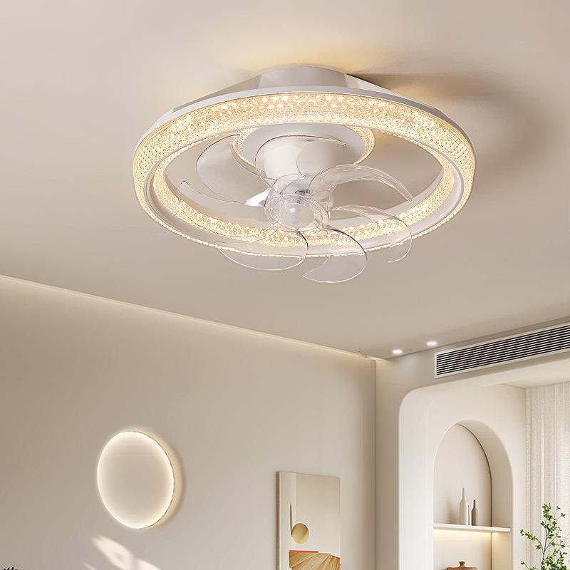 眼扇风灯现代简护电约扇灯一体吊701扇灯智能儿童房吸顶灯具