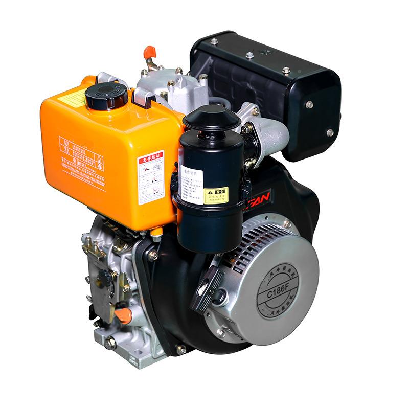 风冷发动机C186FC小86F动型单缸1四冲程柴油发电机农用电启动柴油