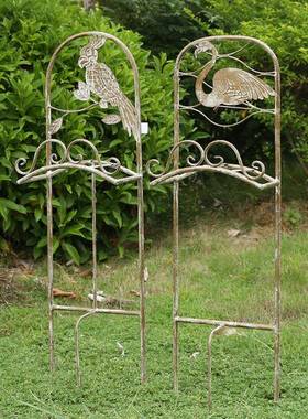 单欧式做XVG旧户外园水管艺支架托架庭院花别墅外落地花架园装饰