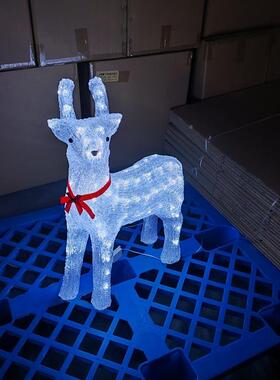 一件发货观亚克发光圣诞鹿摆件景灯L5ED户外装饰灯202AJK力圣诞爆