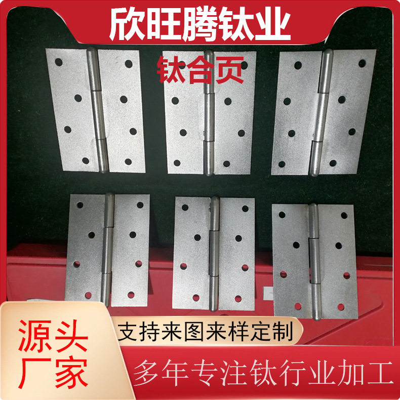 现货TA2钛合金4寸合页 化工脱卸新氏焊接铰链 高强度钛合金合页