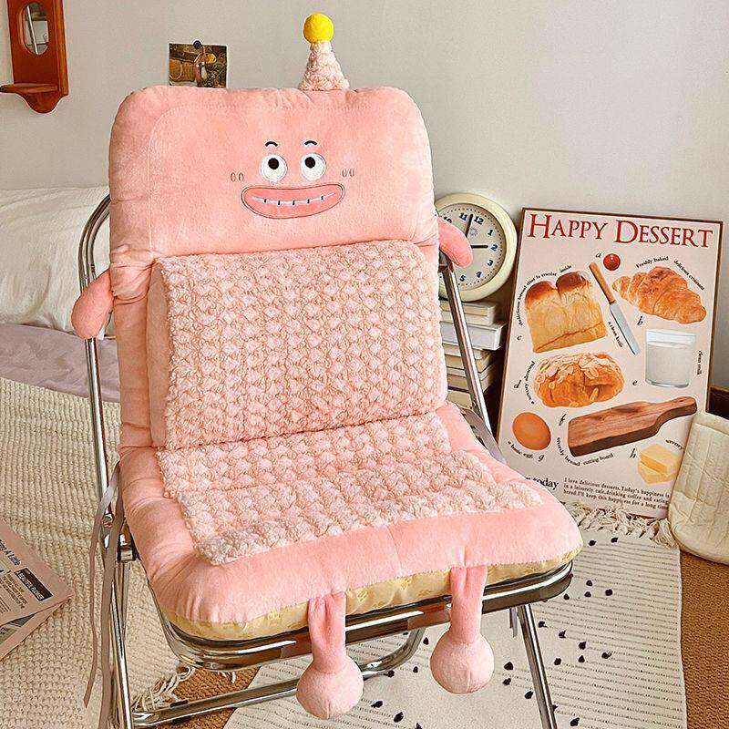 新款护腰连体坐靠背一加厚屁垫办公室体久坐子垫靠垫垫学生椅pxx6