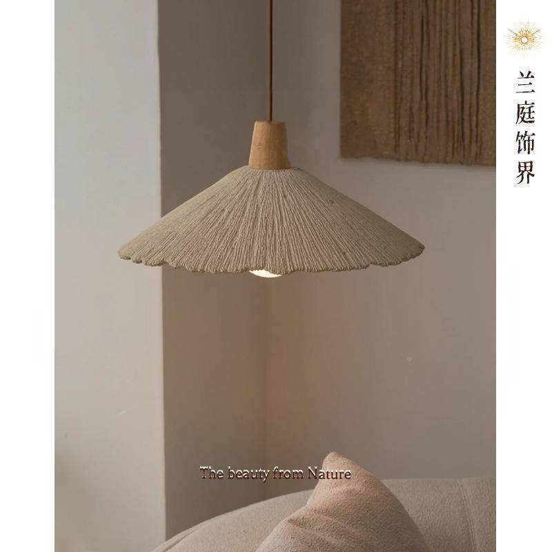设计师975设计洞厅民宿黄吊灯床头柜斗笠床头石简寂约灯侘餐卧吊,家装灯饰光源,智能吊灯,淘宝优惠券,粉丝福利购,淘宝优惠卷