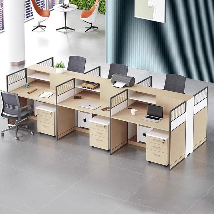 4办公桌椅组合工位公桌职员单HON人人多人办桌屏风电脑桌椅套装卡