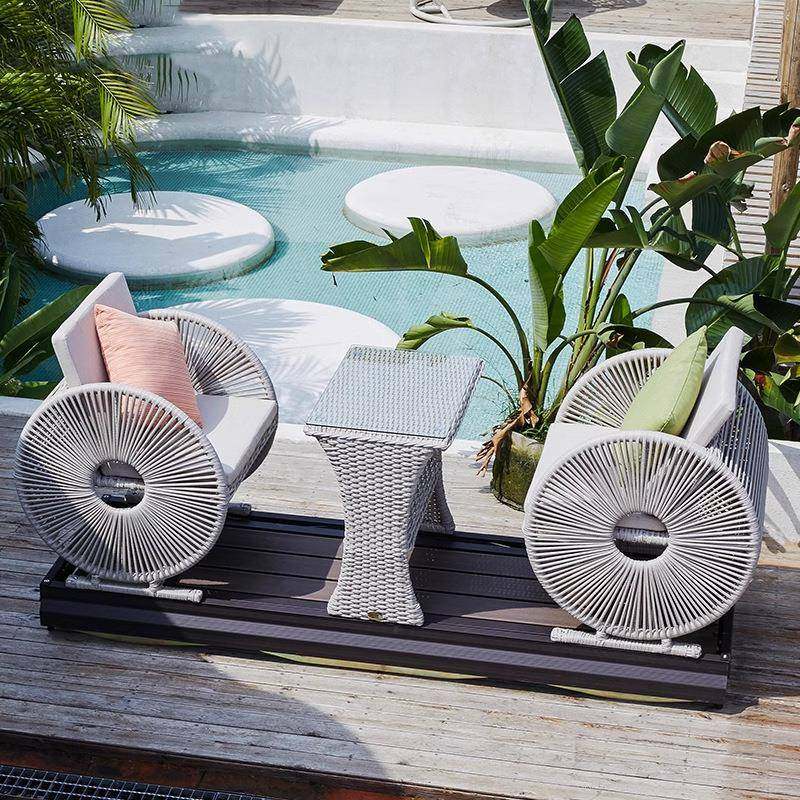 防水双人轮摇椅户外动力摇椅阳车摇椅藤编台庭摇院家用藤椅懒人编,商业/办公家具,商用藤编家具,淘宝优惠券,粉丝福利购,淘宝优惠卷