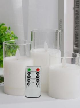 充电真焰蜡烛灯氛围小仿夜场景428布置剧本火杀地摊夜市假灯