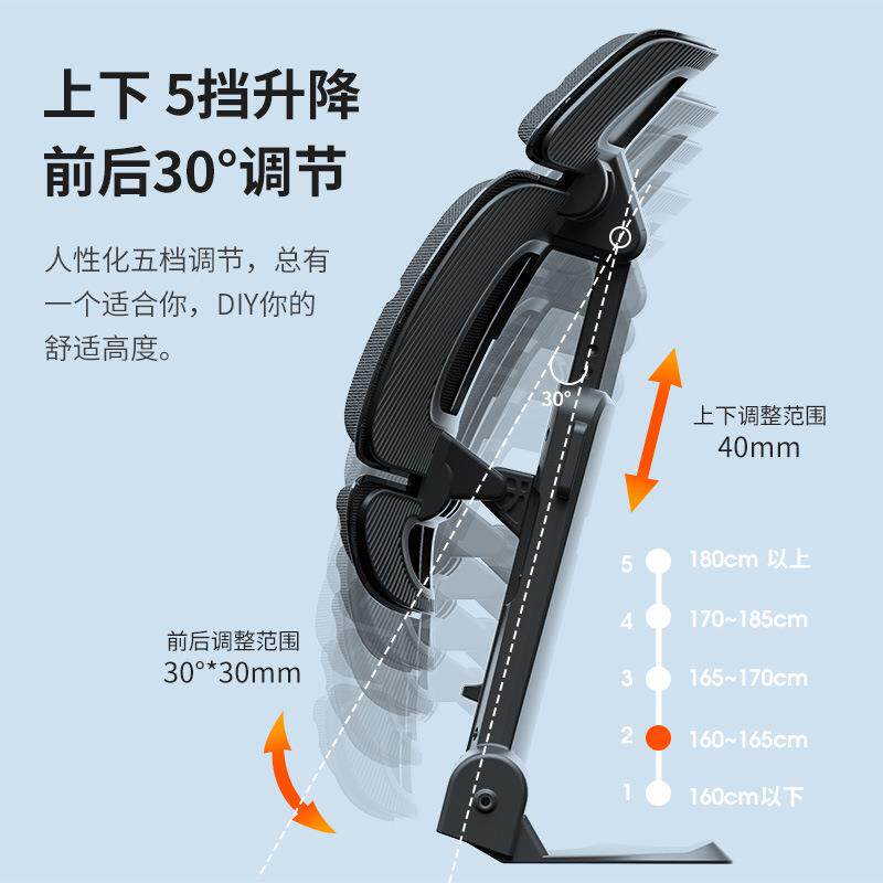 家车两用腰靠节可调腰靠靠背腰垫座式椅靠垫车用腰枕ZBQ办公腰靠