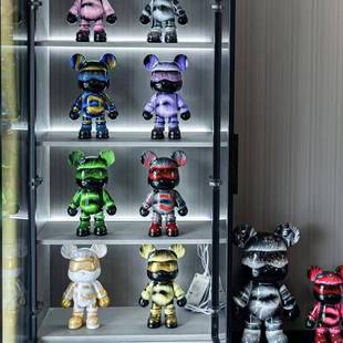 网红流体装 饰猫酷酷熊客厅奢视电柜酒轻柜储钱F99MT7TH罐绢花