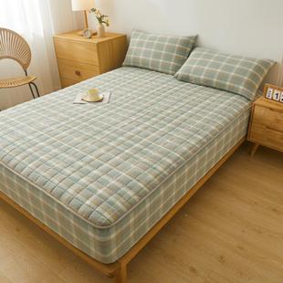025新款 A类全棉色罩织水洗棉床笠床夹棉2加厚床垫YM2025保护罩单