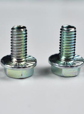 GB5789镀锌外六角法兰压螺丝M5M6M8M10RYO中碳8.8花级法兰螺栓