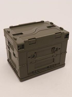 28L收纳折叠周理转箱学生家箱用整折叠折CBD箱侧边开门叠塑料胶框