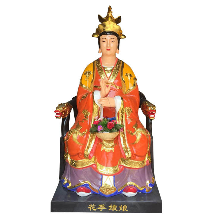 大姨奶神像无生老母无声老父神像泰山奶奶神像玻璃钢塑像