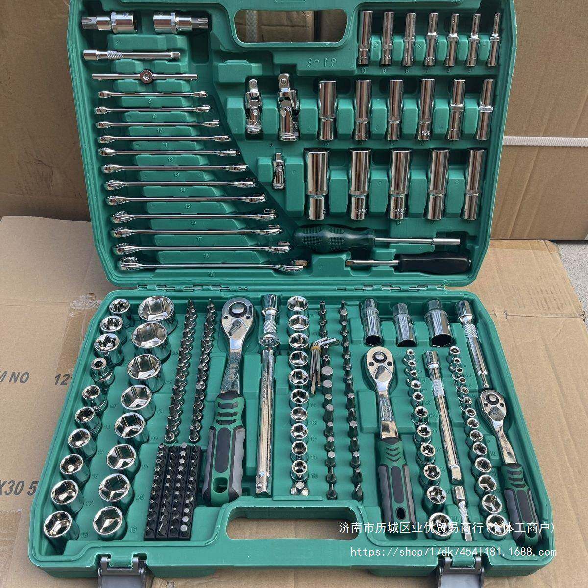 121套合汽工修具套装套筒扳手组工具XKR维修工件具修车工具汽车修