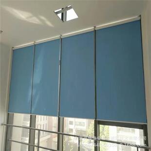 xs-36中关村公室遮光卷百帘家庭别墅布艺窗办帘电动帘叶帘学校窗