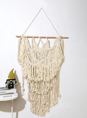 波西米亚风挂毯饰手工编织壁装墙面布艺挂YKH画表箱电遮挡挂挂布