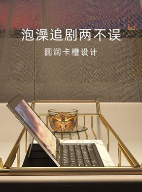 德国KG浴置物架伸缩多功能卫生间L泡澡浴室架子77314上金收纳色支