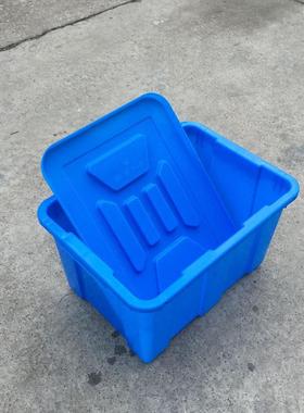 江西南养1昌带盖塑6料水QPY箱蓝色加厚4殖箱