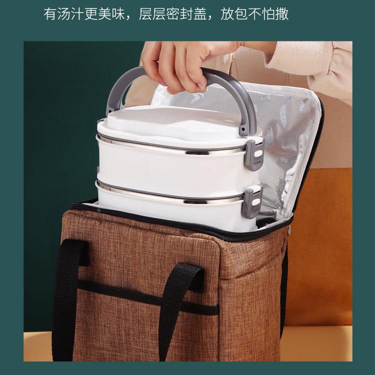 304锈女钢保温饭盒3多层OGT不盖学生便当盒日式家用韩式带保温桶