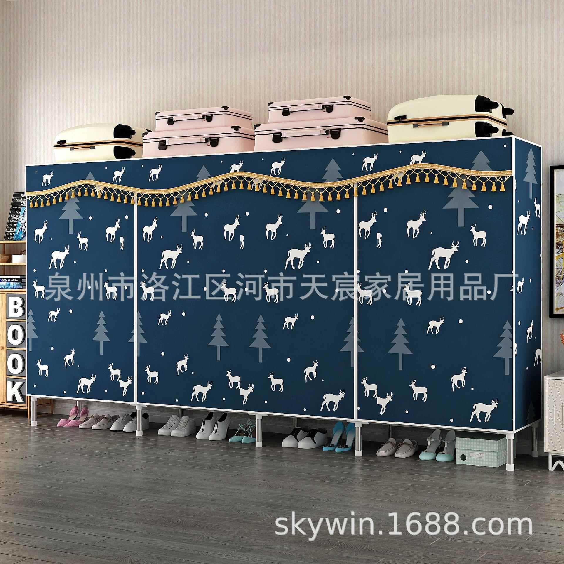 双人大号3米钢管加固落地衣架