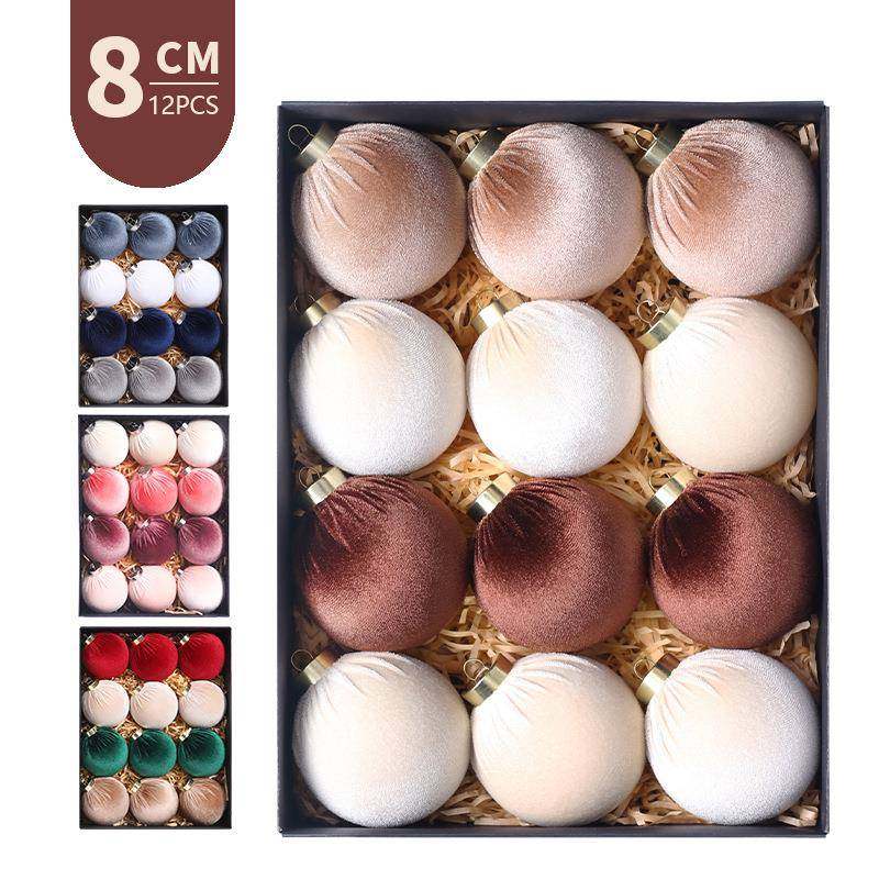 圣诞装饰品c1m/2个包圣布圣诞球创意诞树558挂件商场橱窗氛围8布