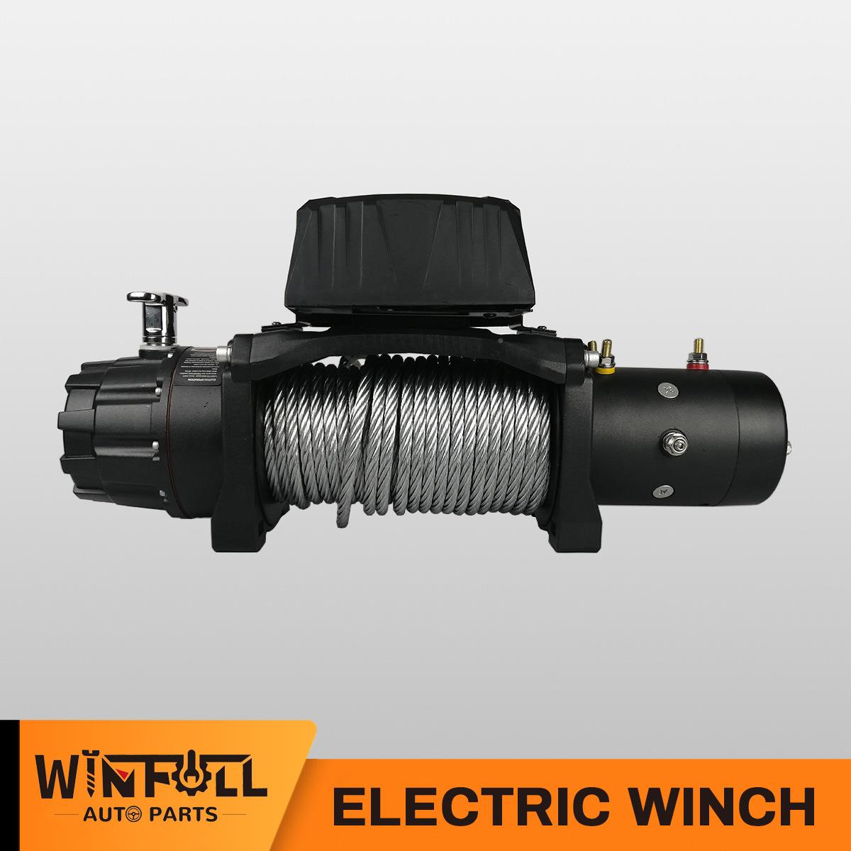 13500LBS钢动绳绞丝盘越野自救汽车盘起重EYZ工具电葫芦车载绞绞