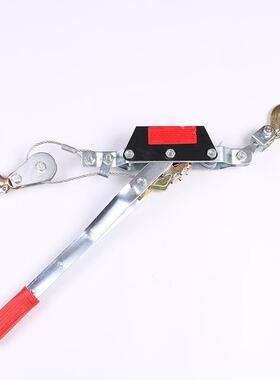 电工电钢丝紧线器绳线缆1吨双绳1双钩钢丝绳收双紧器1t3t5t手摇钩