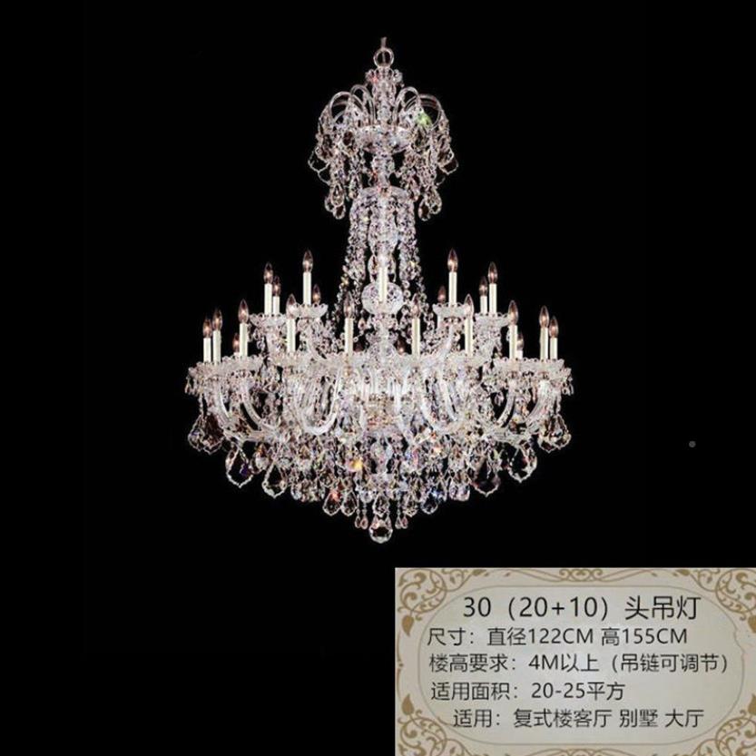复式楼晶吊灯别墅31581挑婚空灯客厅灯厅主灯大酒店宴礼水堂水晶