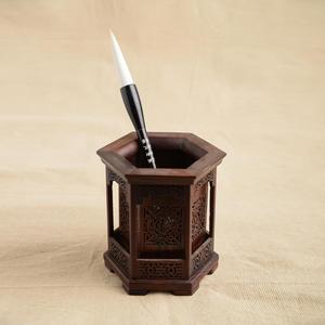 琪文房轩善湖笔笔对联斗毛笔加健羊毫紫光檀琏杆迎大春毛笔包邮