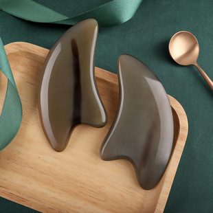 良工好物白水牛角拨筋棒美容棒面部通用脸部板刮痧女刮脸眼部刮板