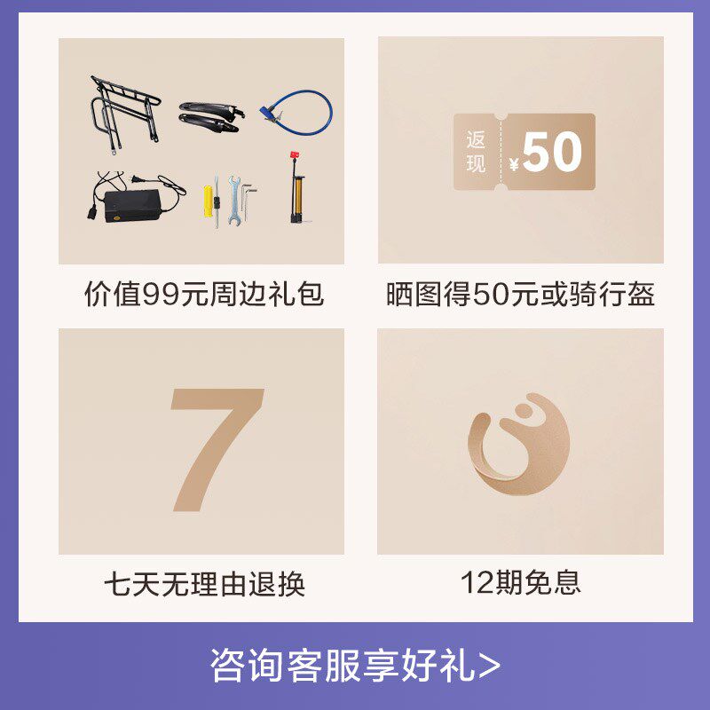 凤凰29寸48v锂电池助力电动自行车男女士成年人代步电瓶车电单车