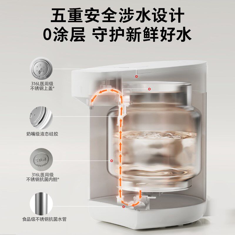 东芝烧水壶家用智能恒温电热水瓶保温自动新款0涂层泡茶饮水机4L