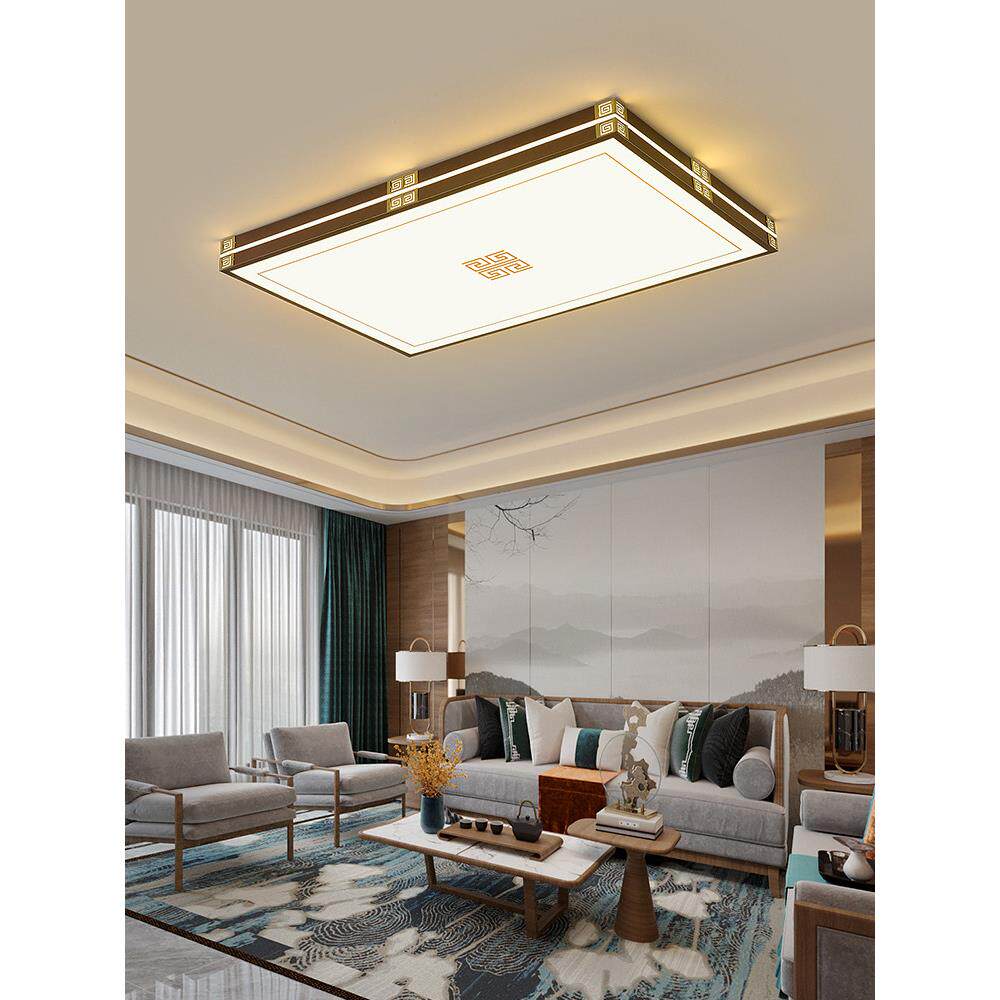 新中式风格的客厅Led吸顶灯中式风格的卧室灯餐厅现代简单的铁组
