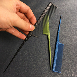 发葳鹅密齿尖尾梳化妆师盘发专用防静电美发分针耐高温专业挑梳子