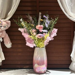 永生花花束通草花粉绣球干花高级感真花风干天然餐桌客厅装饰摆件