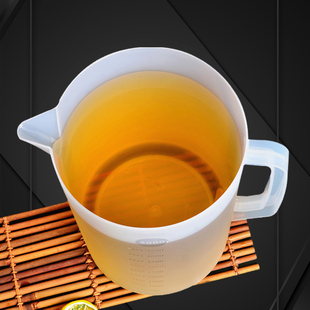 5L大容量带盖冷水壶加厚吧台饮料壶餐厅茶水壶汽修机油量杯5000ml