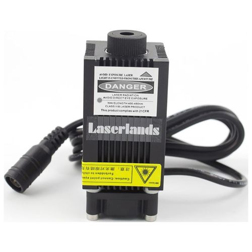 405nm蓝紫光300mW激光器激光头模组大功率点状可调焦雕刻配电源