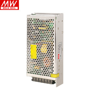 明纬开关电源S 24V6.5A12V15V36V48V监控LED交流AC转DC直流 150W