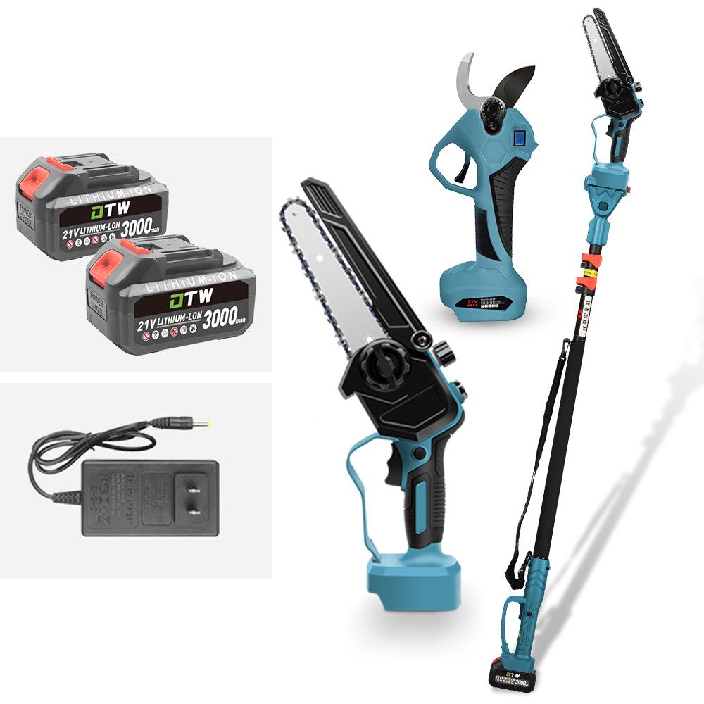 5高枝剪6寸高枝锯.缩高空剪电动无刷修5枝剪锯JZX伸加长高枝粗枝X