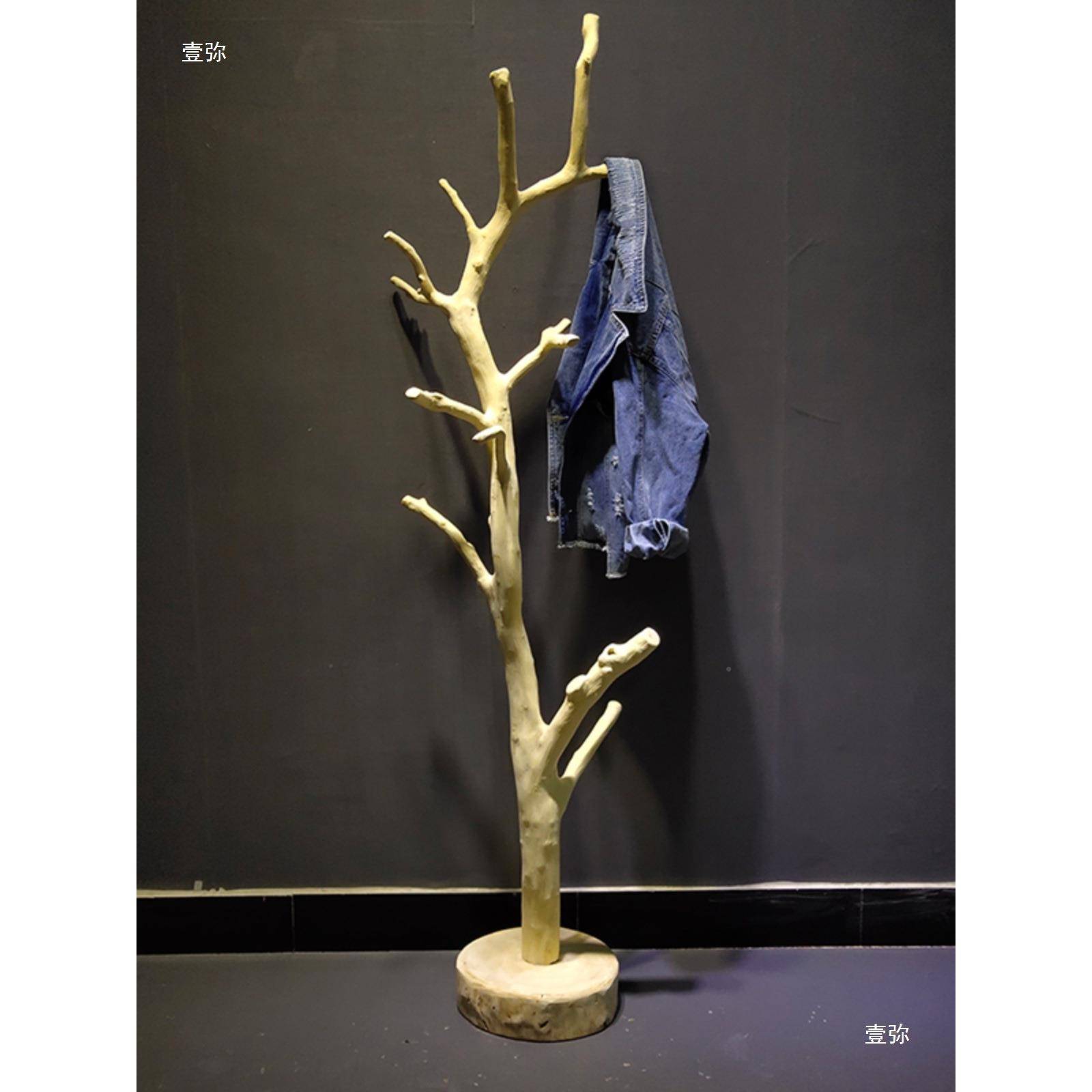 实木衣帽架落地木挂质衣架卧室衣用架家简易创意摆包邮服置VQI物