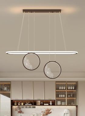 简e约现新中式餐厅吊灯中国风艺术餐装饰灯ld长条吊吧代台灯39931