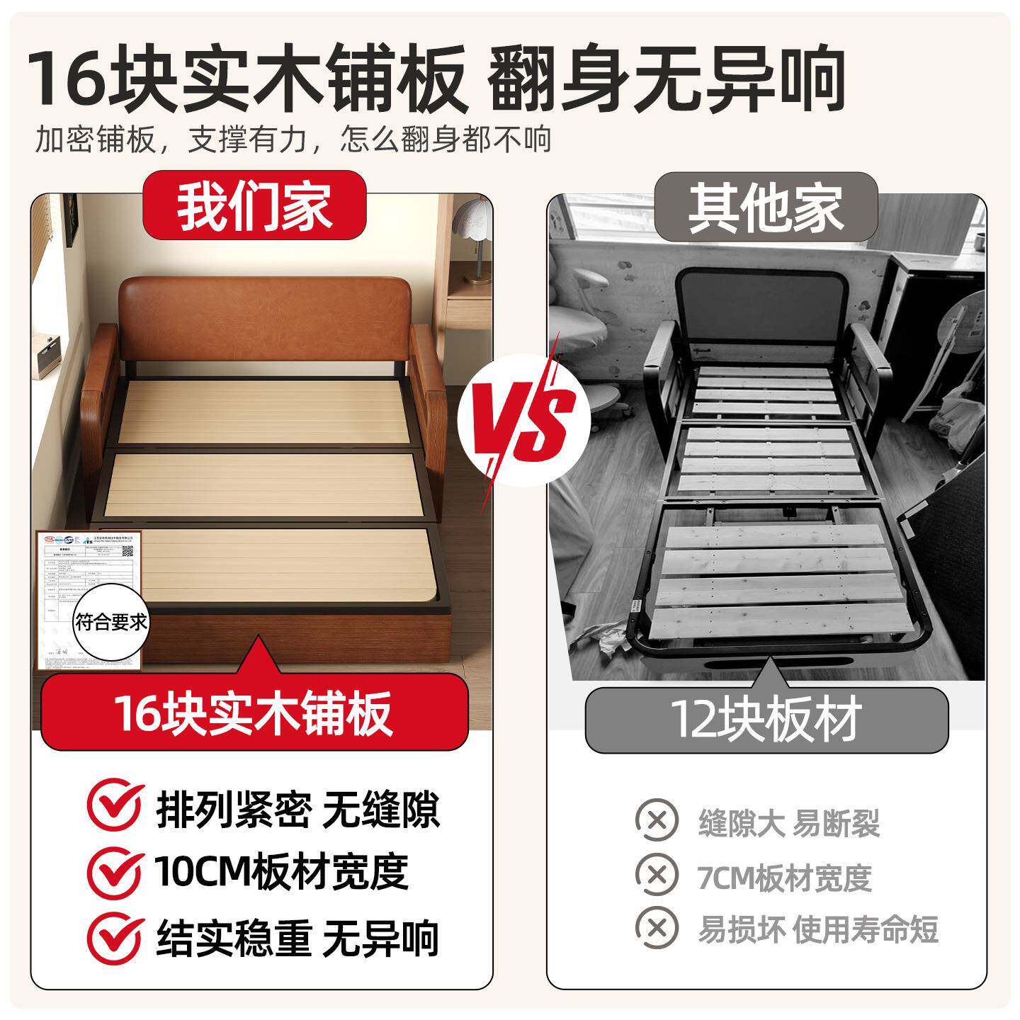 单人沙发床叠两用沙225新折款小户型推拉PQI伸缩发0两用一体实木