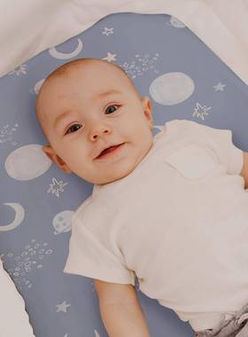 婴儿笠Ccl20185宝床宝宇宙款垫保护罩婴儿床童床罩套4条床摇篮床