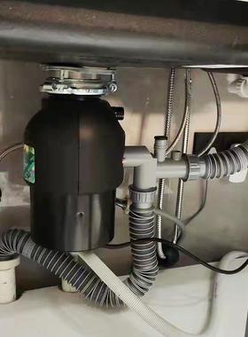 防厨房垃圾处理器40专用下水套装粉碎机厚耐高加温臭管管防倒灌配