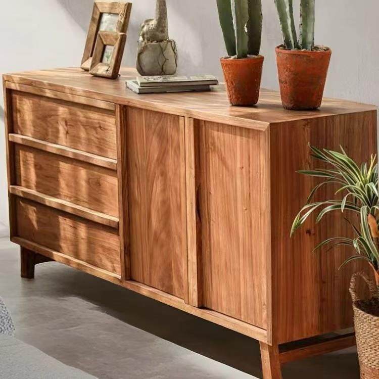 复古风落化实木餐边柜式多层收纳柜老榆木抽式边柜地靠墙置物FFG,电子元器件市场,其它元器件,淘宝优惠券,粉丝福利购,淘宝优惠卷